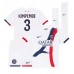 Paris Saint-Germain Presnel Kimpembe #3 Bortedraktsett Barn 2024-25 Korte ermer (+ Korte bukser)